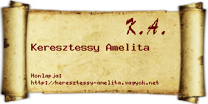Keresztessy Amelita névjegykártya